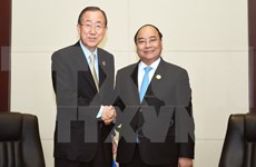 Primer ministro de Vietnam se reúne con Ban Ki-moon y Malcolm Turnbull