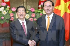 Presidente de Vietnam recibe a ministro de Seguridad Pública de China