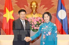 Presidenta del Parlamento de Vietnam se reúne con premier laosiano