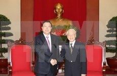 Líder partidista recibe a presidente de la Asamblea Popular Nacional de China