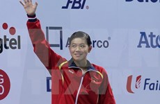 Nadadora de Vietnam gana oro con récord asiático