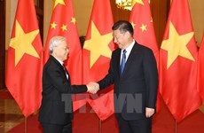 [Galería] Recibimiento en China a líder partidista de Vietnam  