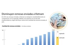 Disminuyen remesas enviadas a Vietnam