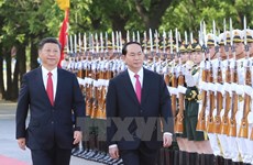 Actividades del presidente vietnamita en China