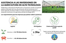 [Infografia] Asistencia a inversiones en agricultura de alta tecnología 