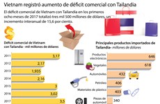 [Infografía] Vietnam registró aumento de déficit comercial con Tailandia