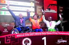 [Fotos] Pesista vietnamita rompe récord mundial en campeonato para minusválidos en México