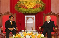Dirigente partidista vietnamita recibe a líder legislativo de Indonesia