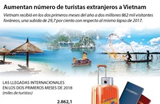 Aumentan número de turistas extranjeros a Vietnam en primeros dos meses de 2018