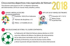 Cinco eventos deportivos más esperados de Vietnam en 2018 