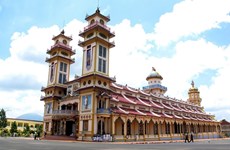 [Fotos] La Santa Sede de la secta Cao Dai, destino turístico en Tay Ninh 