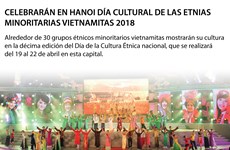 [Infografía] Celebrarán en Hanoi Día Cultural de las etnias  minoritarias vietnamitas 2018