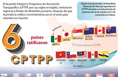 (Info) Seis países ratificaron CPTPP