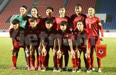 (Foto) Equipo de fútbol femenino de Vietnam se despide del sueño olímpico con las botas puestas