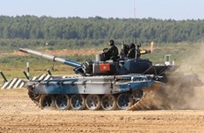 Actuación del equipo de tanque de Vietnam en Army Games 2022  