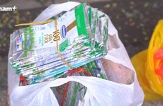Cambio de basura por comida, idea creativa para reducir la contaminación ambiental en Vietnam