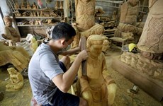 Arte de la escultura de madera de Tay Nguyen