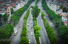 Hanoi mejora y embellece con rutas de 'tráfico verde' 