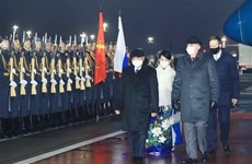 Presidente de Vietnam llega a Moscú para su visita oficial a Rusia