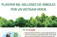 Plantar mil millones de árboles por un Vietnam verde