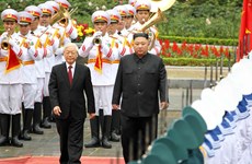 [Fotos] Acto de recibimiento al presidente Kim Jong-un