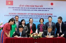 Japón proporciona ayuda no reembolsable a Vietnam en medio de la pandemia de COVID-19