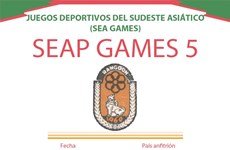 Los V Juegos Deportivos del Sudeste Asiático 