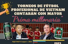 Torneos de fútbol profesional de Vietnam contarán con mayor "prima millonaria"