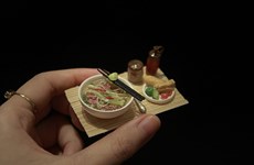 Culinaria vietnamita en miniaturas de arcilla 
