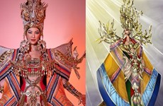 Honran cultura tradicional vietnamita en Miss Supranational 2022