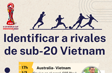Identificar a rivales de la selección sub-20 de Vietnam