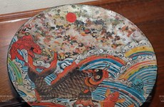 Pinturas folclóricas de Vietnam renovadas con materiales contemporáneos