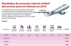 [Info] Resultados de encuestas sobre la calidad del servicio aéreo en Vietnam en 2018