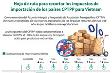 [Info] Hoja de ruta para recortar los impuestos de importación en CPTPP para Vietnam
