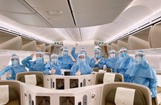 [Foto] Vietnam Airlines intensifica medidas sanitarias por COVID-19