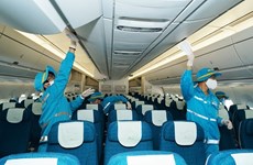 [Foto] COVID-19: Vietnam Airlines desinfecta sus aviones a diario