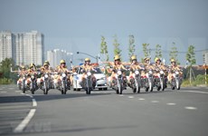 [Foto] Unidad de policía de tránsito femenino en Ciudad Ho Chi Minh 