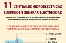 11 centrales hidroeléctricas suspenden generación de electricidad 