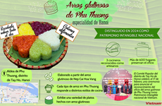 Arroz glutinoso de Phu Thuong, especialidad de Hanoi