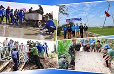 Jóvenes voluntarios de Vietnam por desarrollo comunitario y nacional