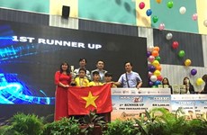 Triunfan estudiantes de Vietnam en competencia internacional de Robothon 