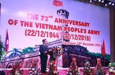 Celebran en Laos aniversario del Ejército Popular de Vietnam