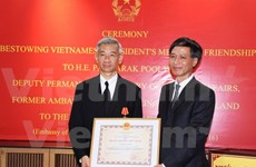 Confiere presidente de Vietnam Orden de Amistad a ex embajador tailandés