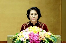 Presidenta del Parlamento de Vietnam recibe a embajadores de Sudcorea e Irán