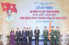 Presidente exhorta a Ha Nam a desarrollar industrias de alto valor agregado