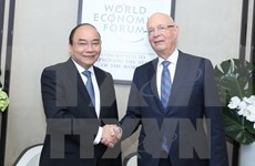 Primer ministro de Vietnam desarrolla intensa agenda de actividades en Davos