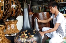 Productos de laca de la aldea de Tuong Binh Hiep
