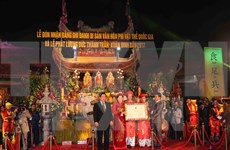 Festival de Templo Tran Thuong reconocido patrimonio intangible nacional