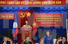 Titular parlamentaria laosiana continúa visita en Vietnam