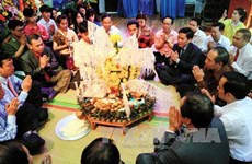 Celebran fiesta laosiana de Bunpimay en provincia norvietnamita